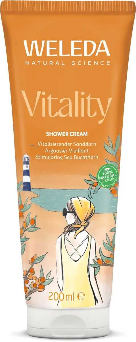 Weleda Vitality Douchecrème Grapefruit & Mandarijn 600ml - 3x200ml