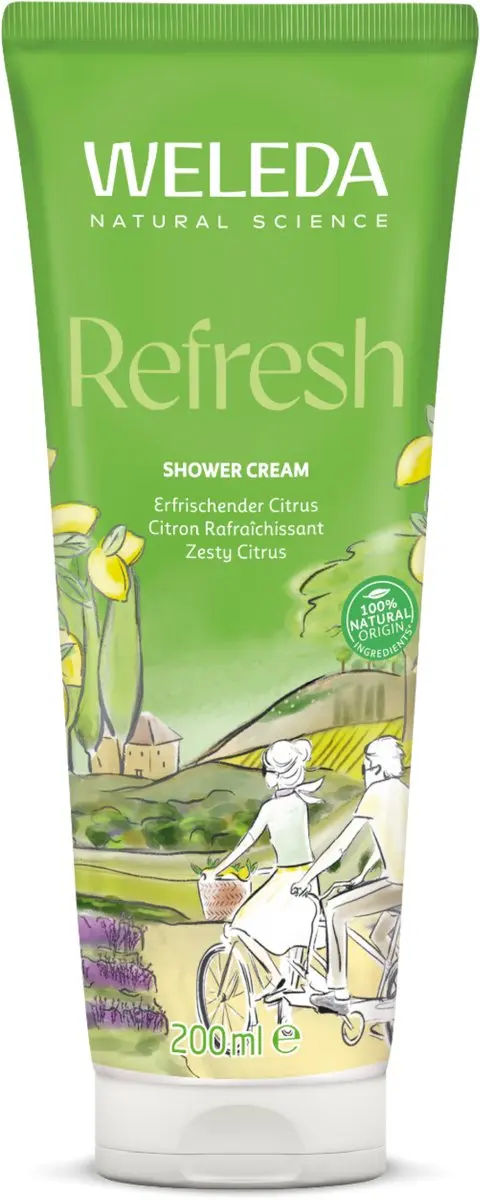Weleda Refresh Douchecrème 600ml - 3 Stuks