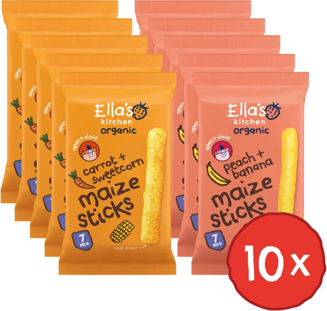 Ella's Kitchen Maize Sticks - 160g (10x16g)