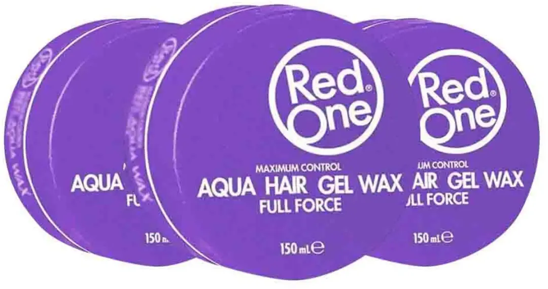 Red One Aqua Hair Gel Wax Purple - 3x150ml