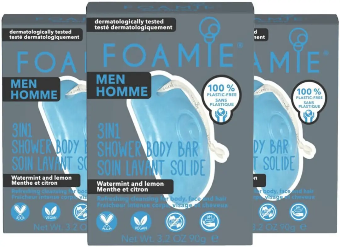 Foamie Men 3-in-1 Bar Watermint & Lemon