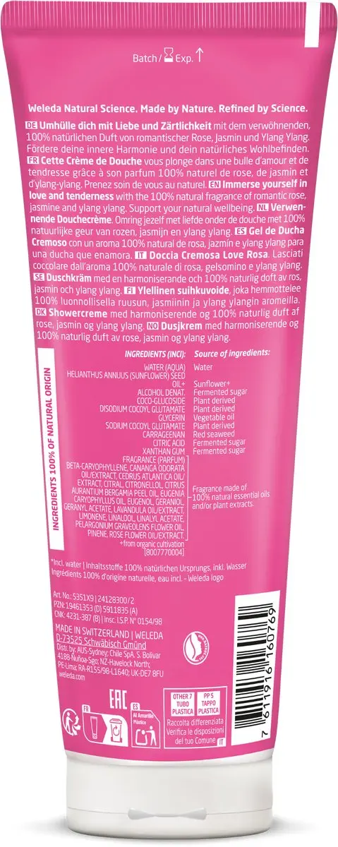 Weleda Love Douchecrème Romantisch - 3x 200ml