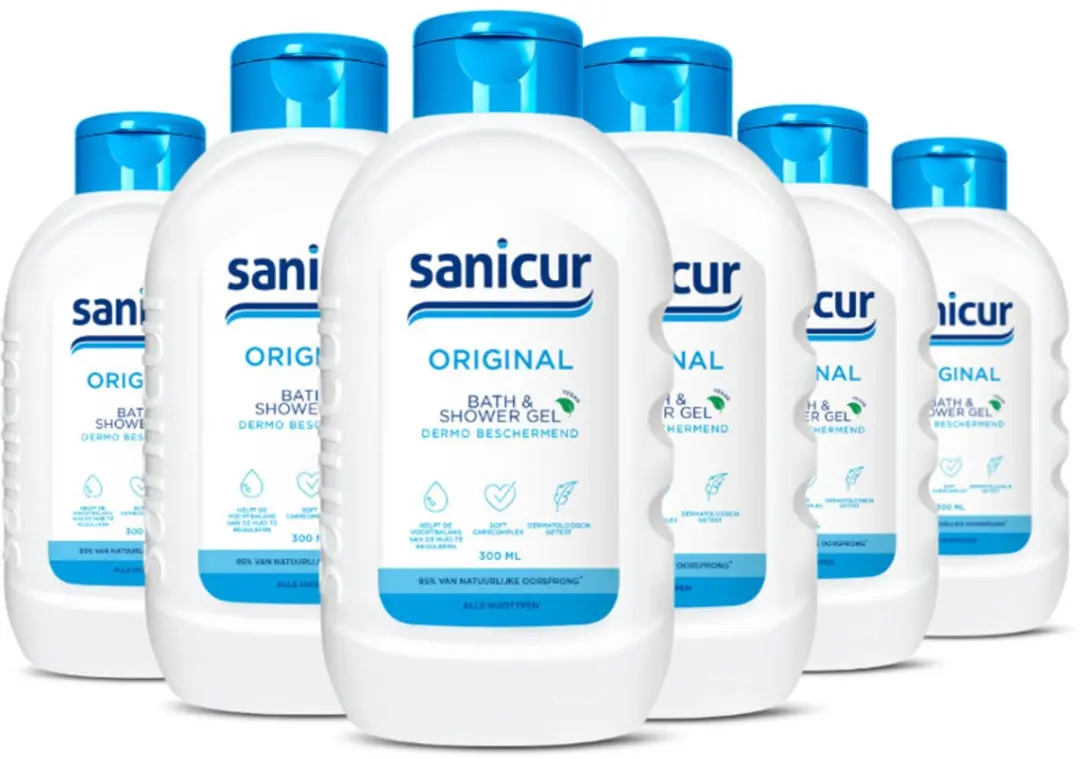 Sanicur Bath & Showergel Original 6x300ml