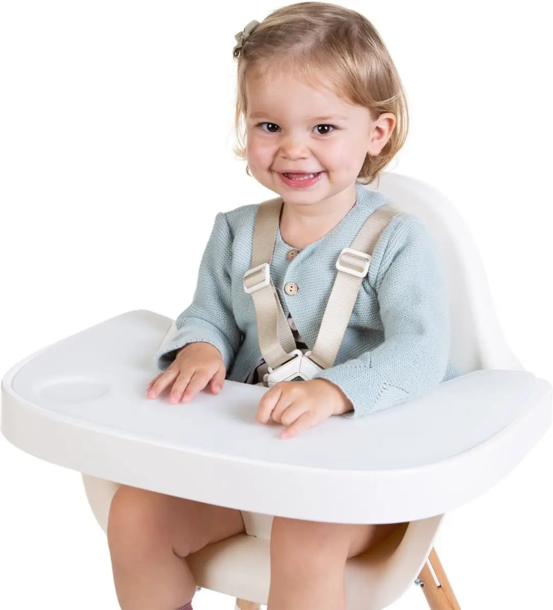 Childhome Evolu Eettablet Kinderstoel - Wit