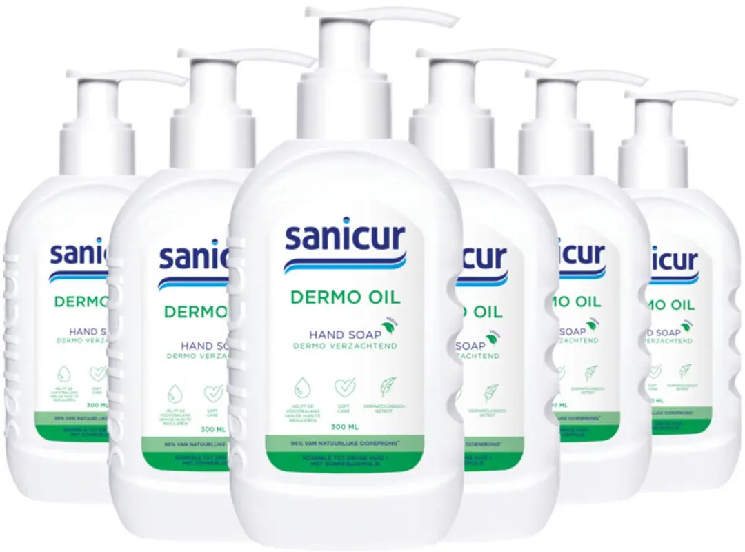 Sanicur Handzeep Dermo Oil 6x300ml