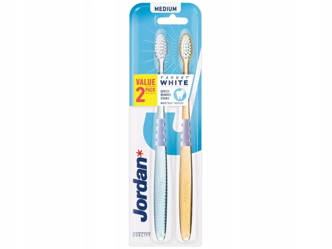 Jordan Target Teeth & Gums Medium Tandenborstels - 10 Stuks