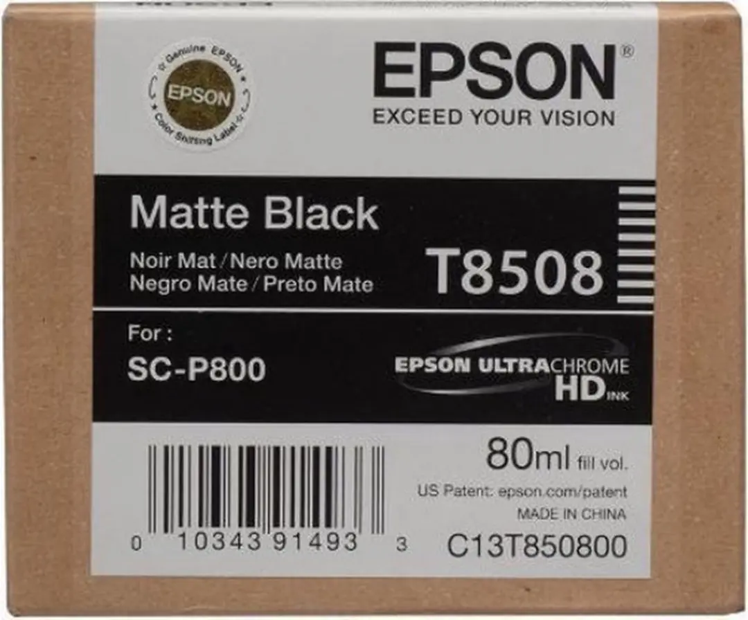 Epson T5808 Inktcartridge Mat Zwart - 80ml