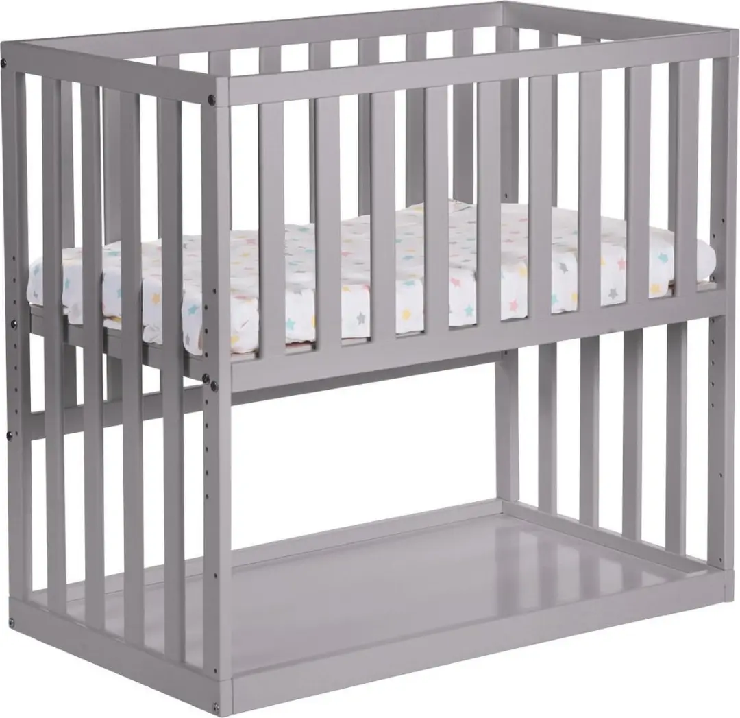 Childhome Bedkant Wieg Beuk Grijs 50x90cm