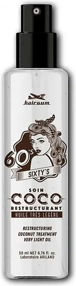 Hairgum Sixty's Kokosnoot Haarbeschermende Olie 50ml