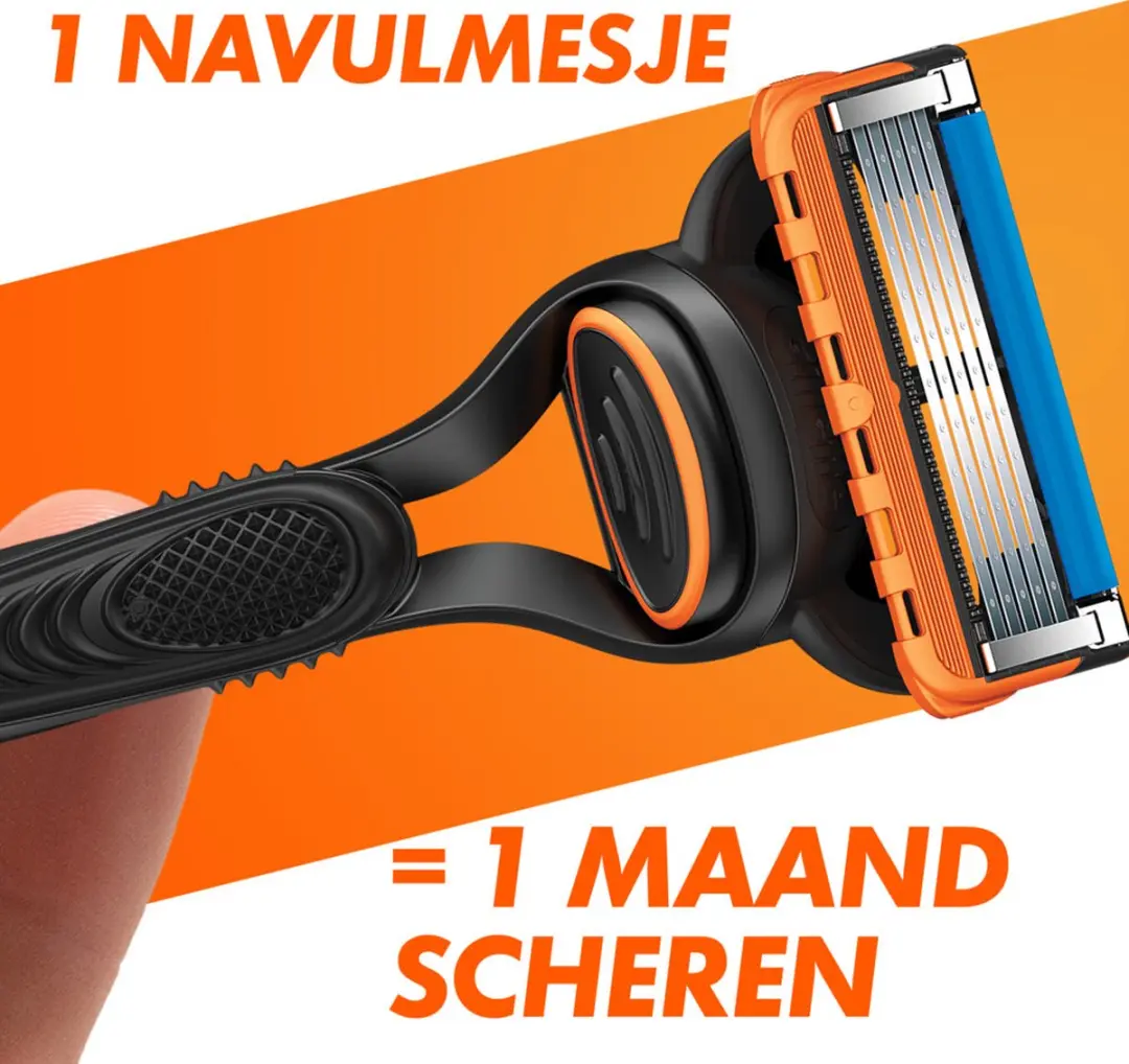 Gillette Fusion 5 Scheermesjes - 16 Stuks - Oranje