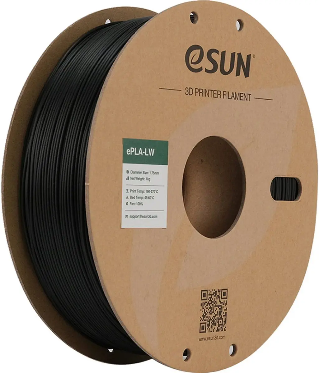 ESUN PLA-LW Filament Zwart 1.75mm