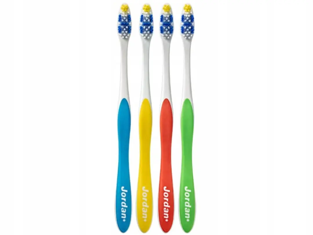 Jordan Total Clean Medium Handtandenborstels - 4 Stuks - Multicolor