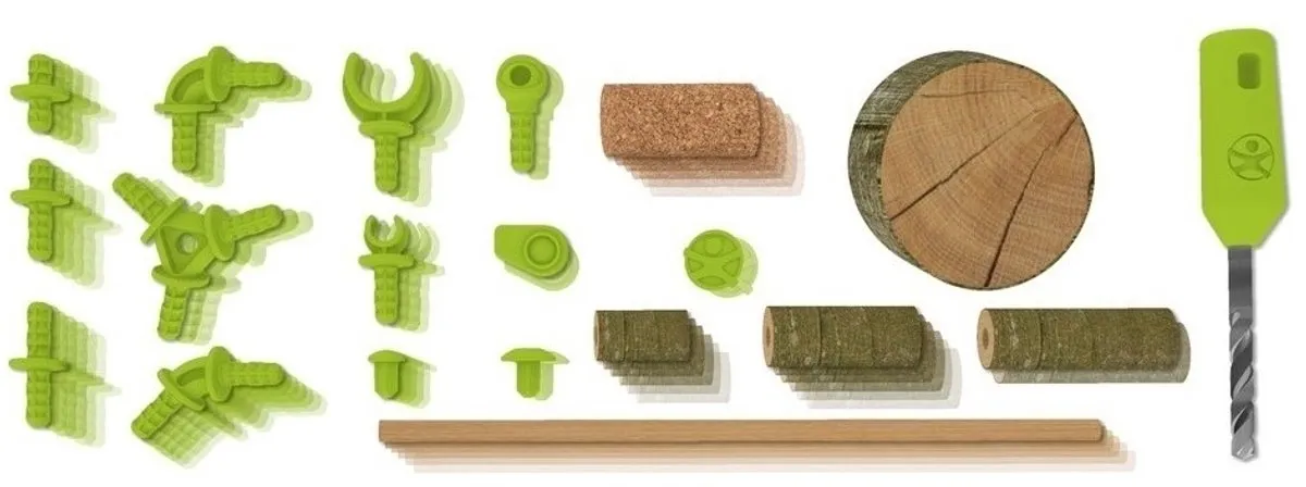 Haba Terra Kids Connectors - 87 Stukken - Groen