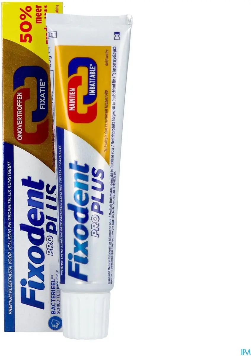 Fixodent Pro Plus Duo Action Tandprothesecrème 60g