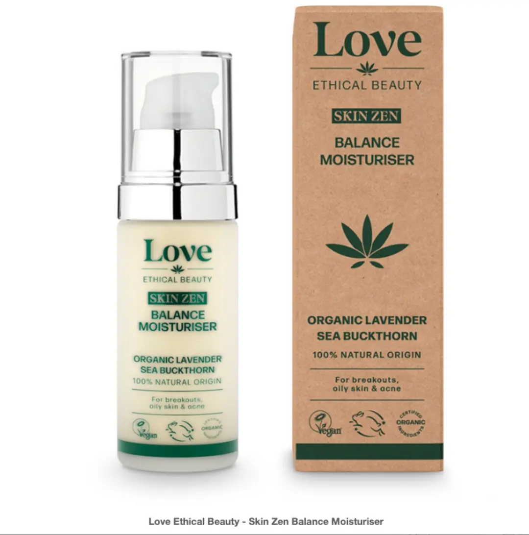 Love Ethical Beauty Skin Zen Balance Moisturiser 30ml
