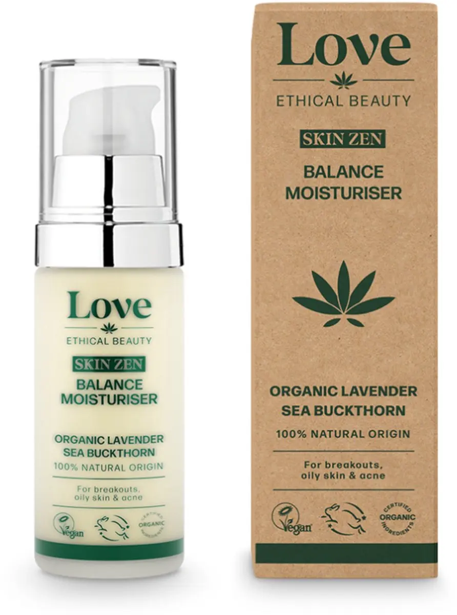 Love Ethical Beauty Skin Zen Balance Moisturiser 30ml
