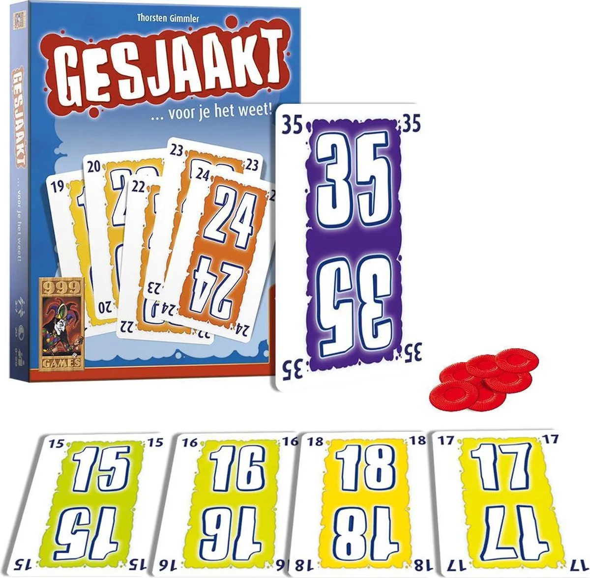 999 Games Gesjaakt Kaartspel - 3-7 Spelers - afbeelding 6 van 6