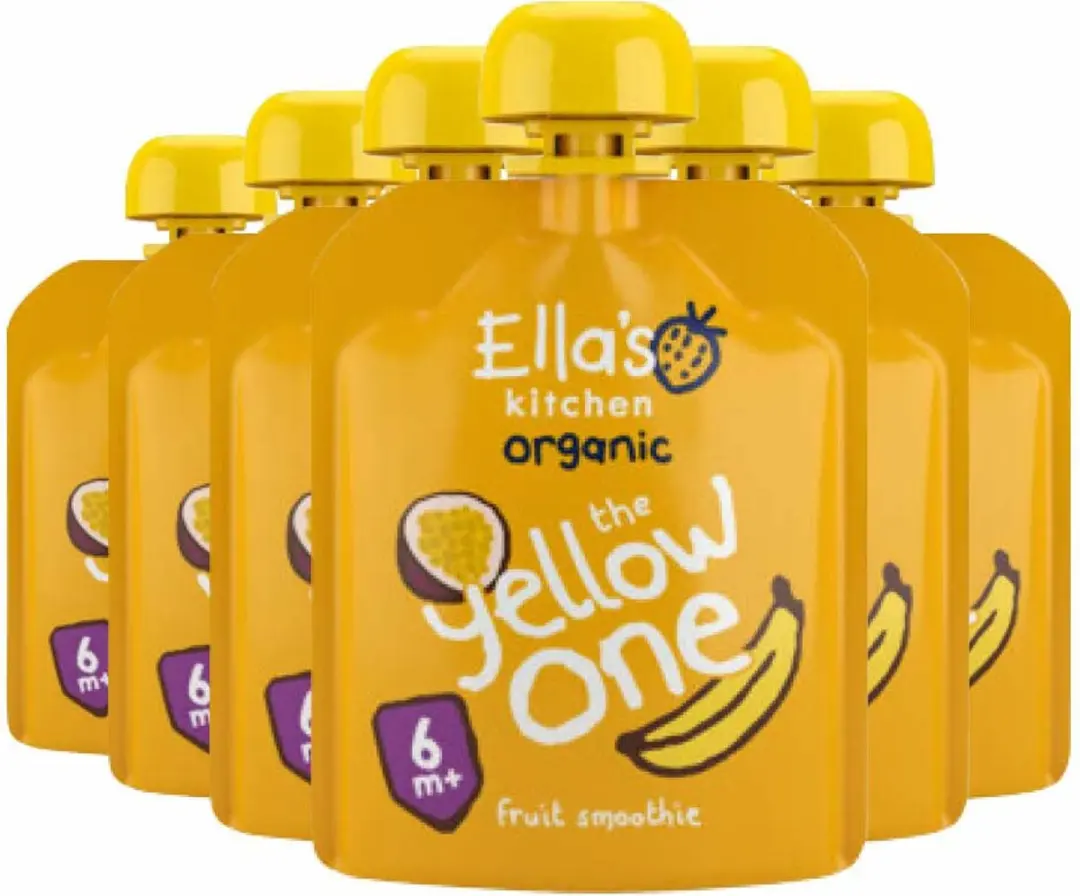 Ella’s Kitchen Knijpzakje Fruit Smoothie 6+ Banaan/Appel/Passievrucht/Abrikoos