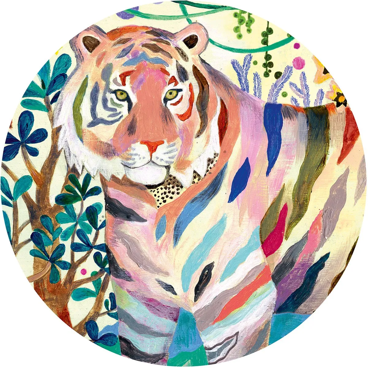 Djeco Rainbow Tigers Legpuzzel 1000 Stuks - Multicolor - afbeelding 6 van 6