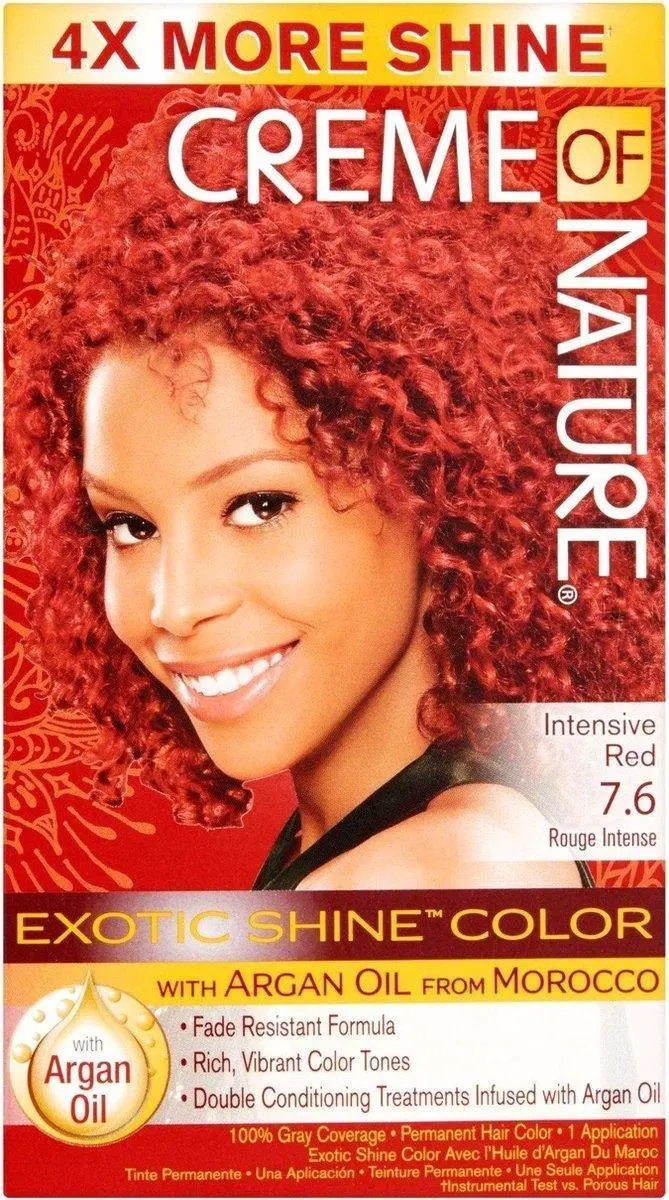 Creme of Nature Argan Oil Haarkleuring 7.6 Intensive Red 118ml