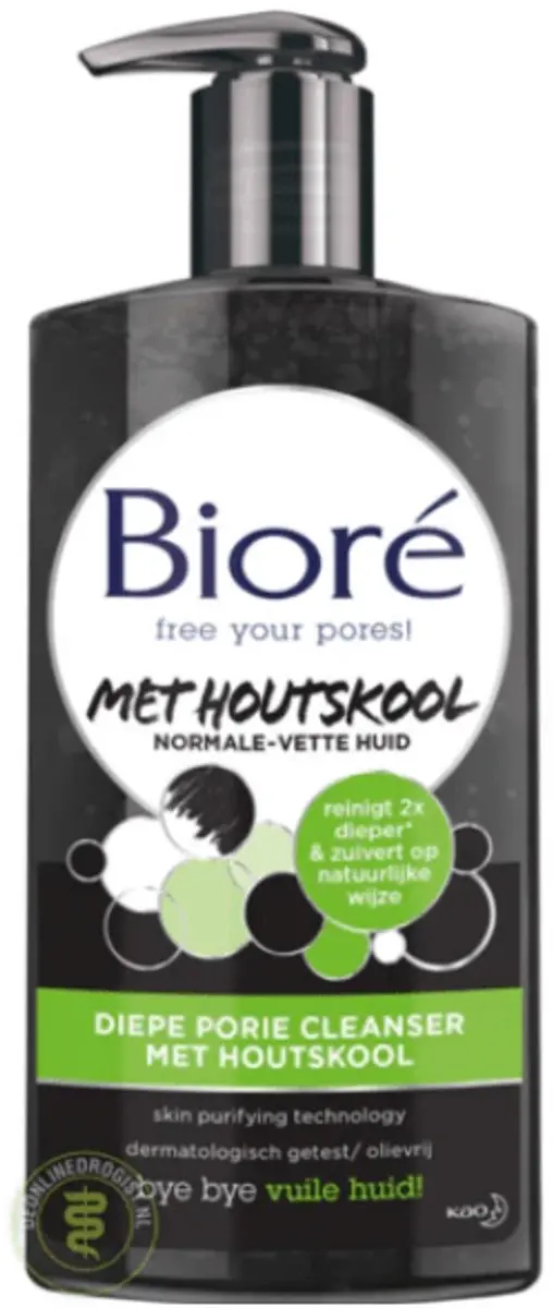 Biore Cleanser Houtskool 200ml