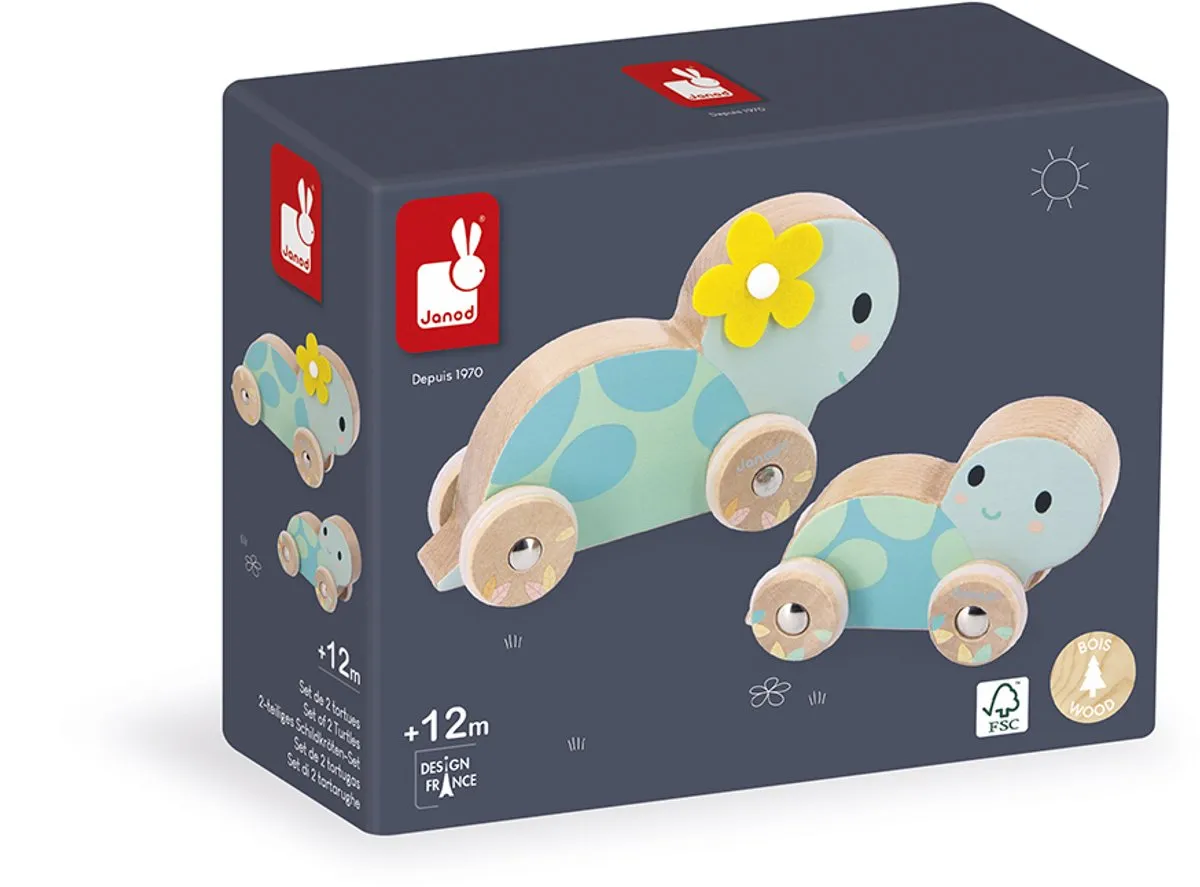 Janod Pure 11.5148 Duw Schildpadden Set - Multicolor - afbeelding 6 van 6