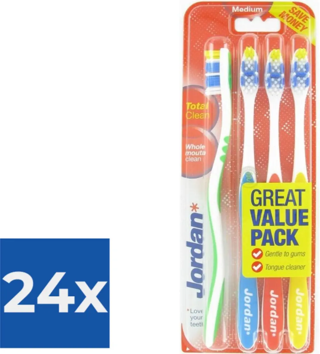 Jordan Total Clean Tandenborstels Medium
