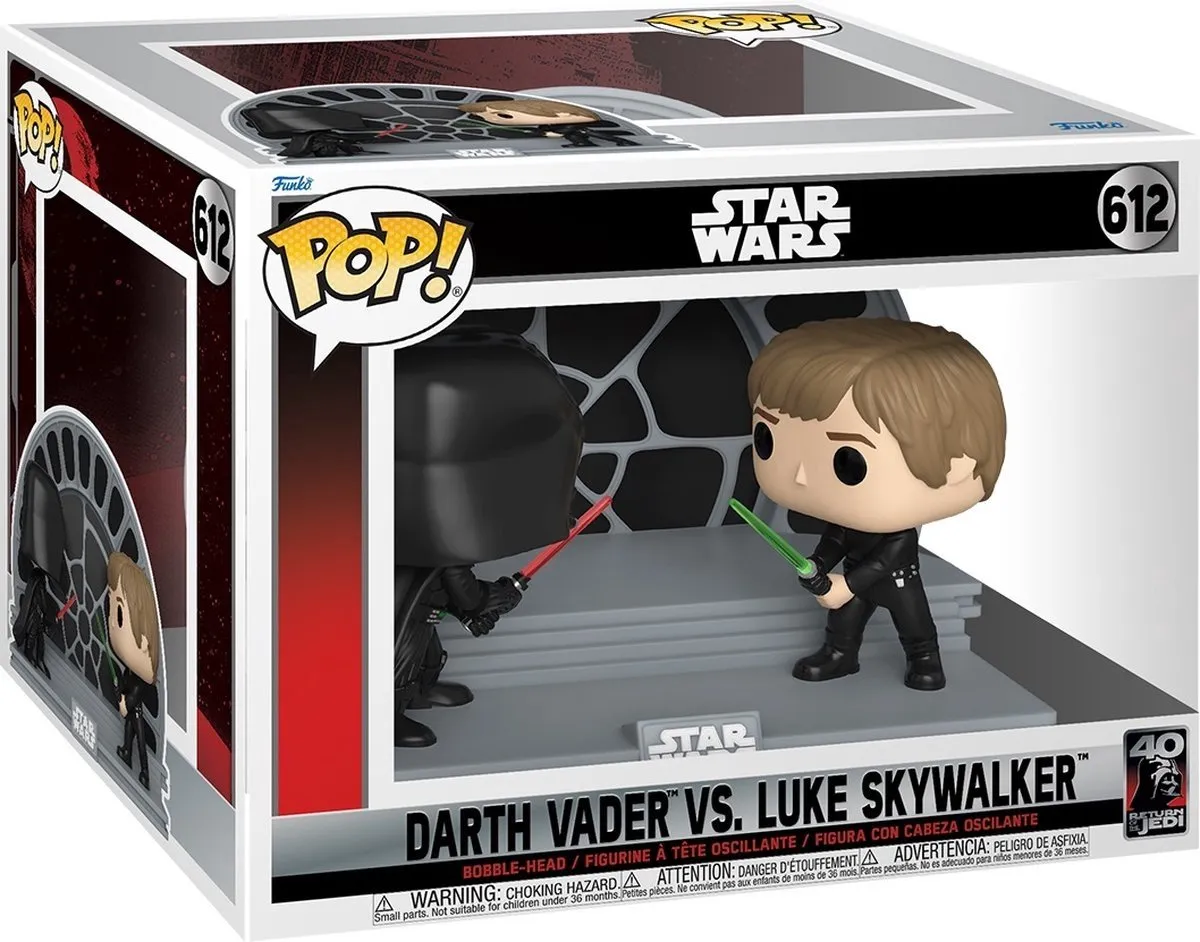 Funko Pop Moment Star Wars Darth Vader vs Luke Skywalker 612 - Multi