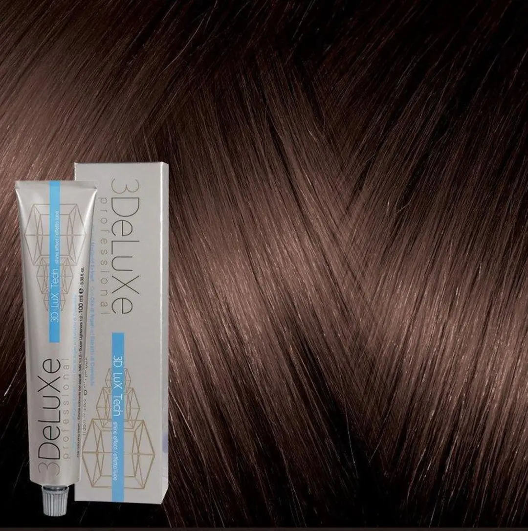 3Deluxe Haarverf Cream 100ml - Diep Donker Bruin