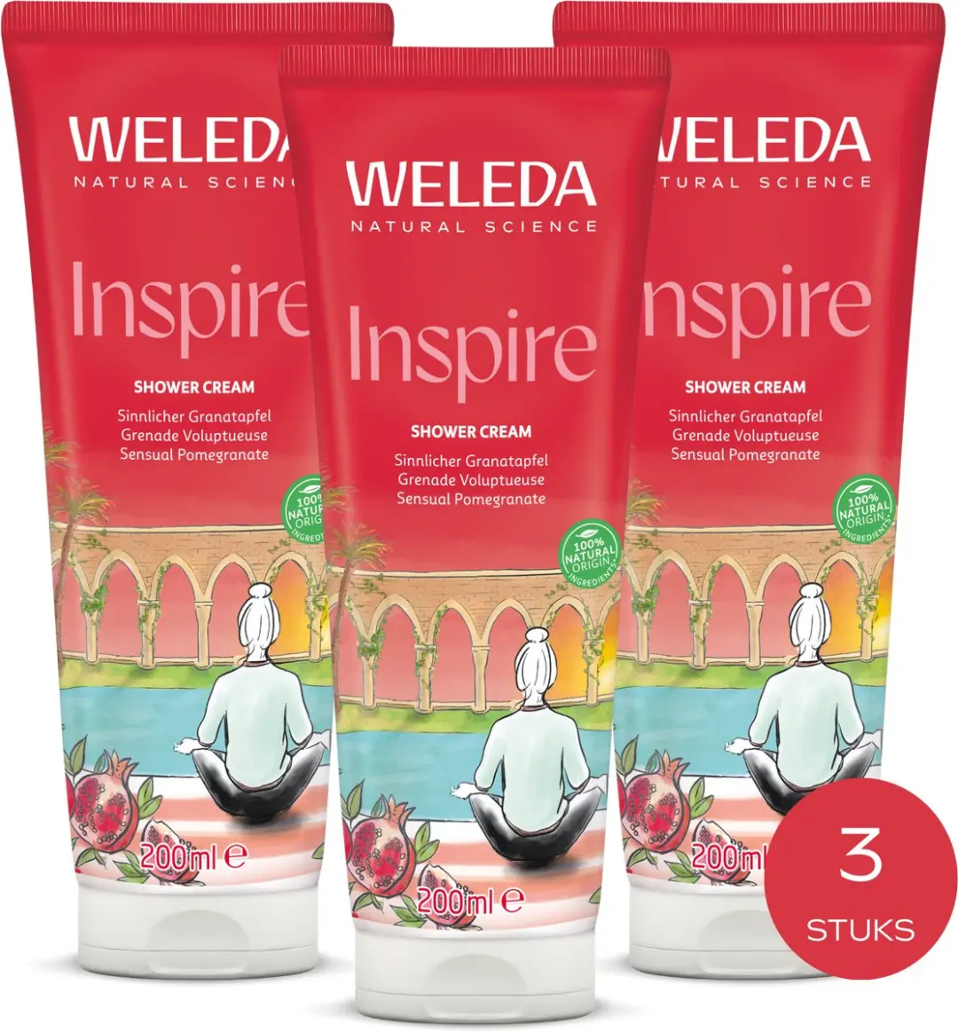 Weleda Granaatappel Inspire Douchecrème 600ml