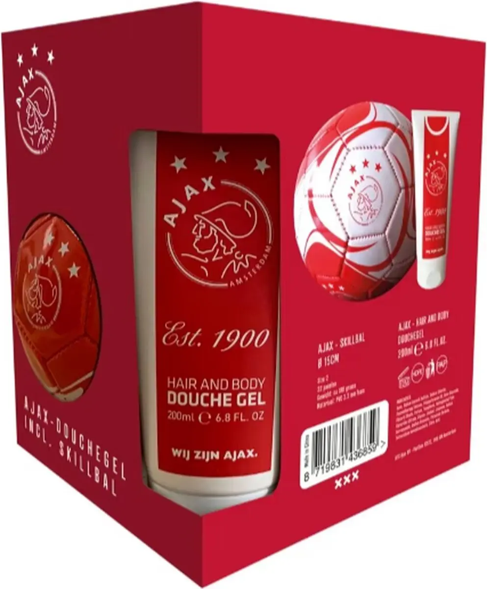 Ajax Voetbal Hair & Body Douchegel 200ml