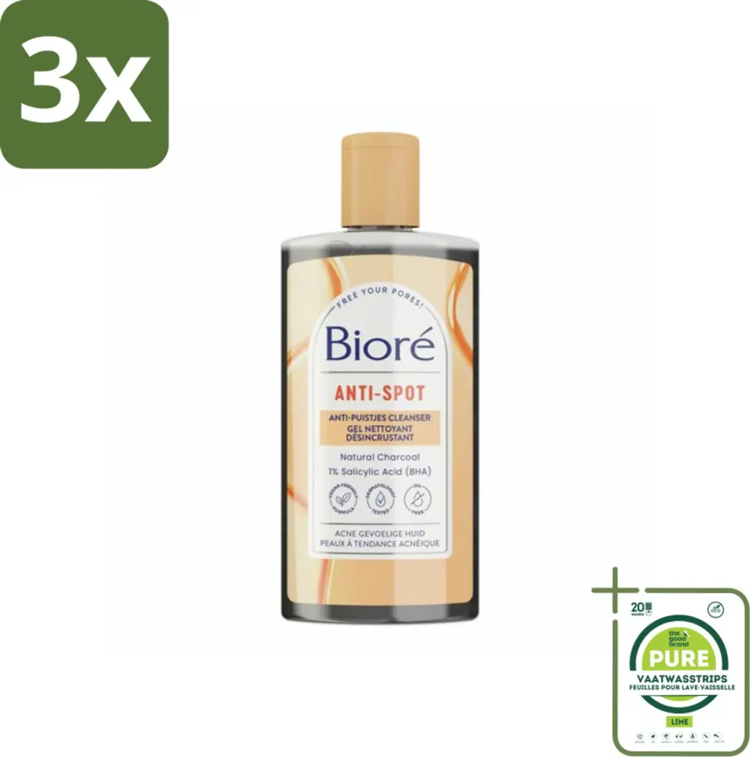 Bioré Houtskool Anti-Puistjes Reinigingsgel 200ml