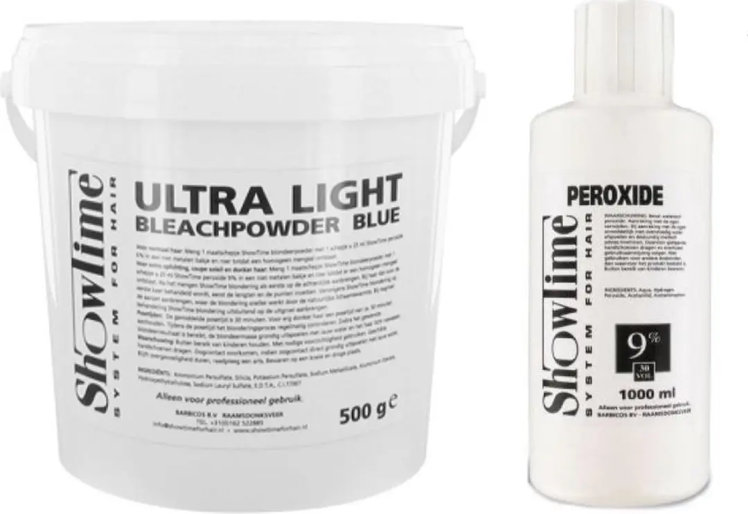 Showtime Ultralight Blondeerpoeder + Oxidant 9%