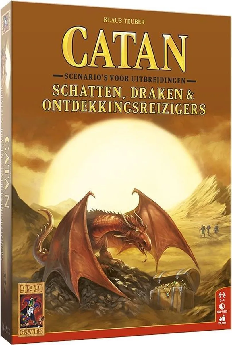 999 Games Catan Schatten, Draken & Ontdekkingsreizigers - Bordspel 999-KOL40