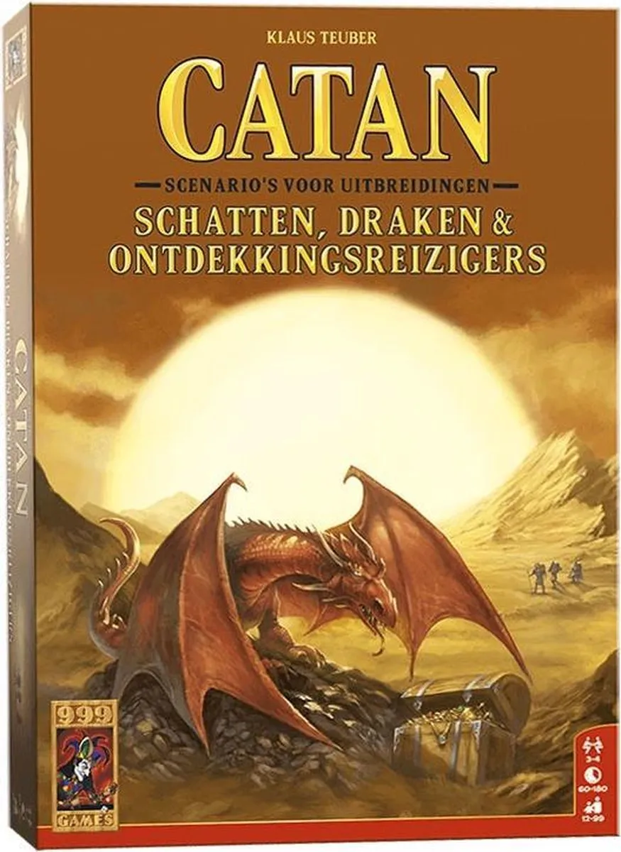 999 Games Catan Schatten, Draken & Ontdekkingsreizigers - Bordspel 999-KOL40