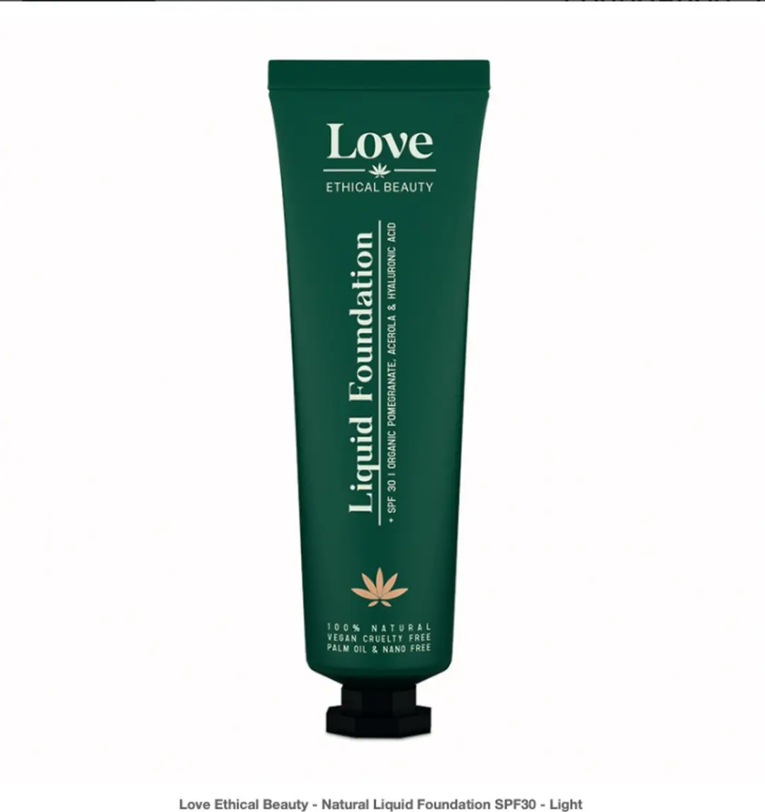 Love Ethical Beauty Natural Liquid Foundation SPF30 Licht 30ml