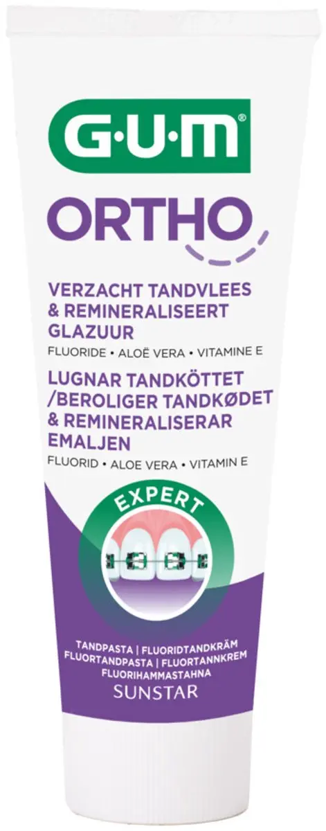 Gum Ortho Tandpasta 75ml - 3 Stuks