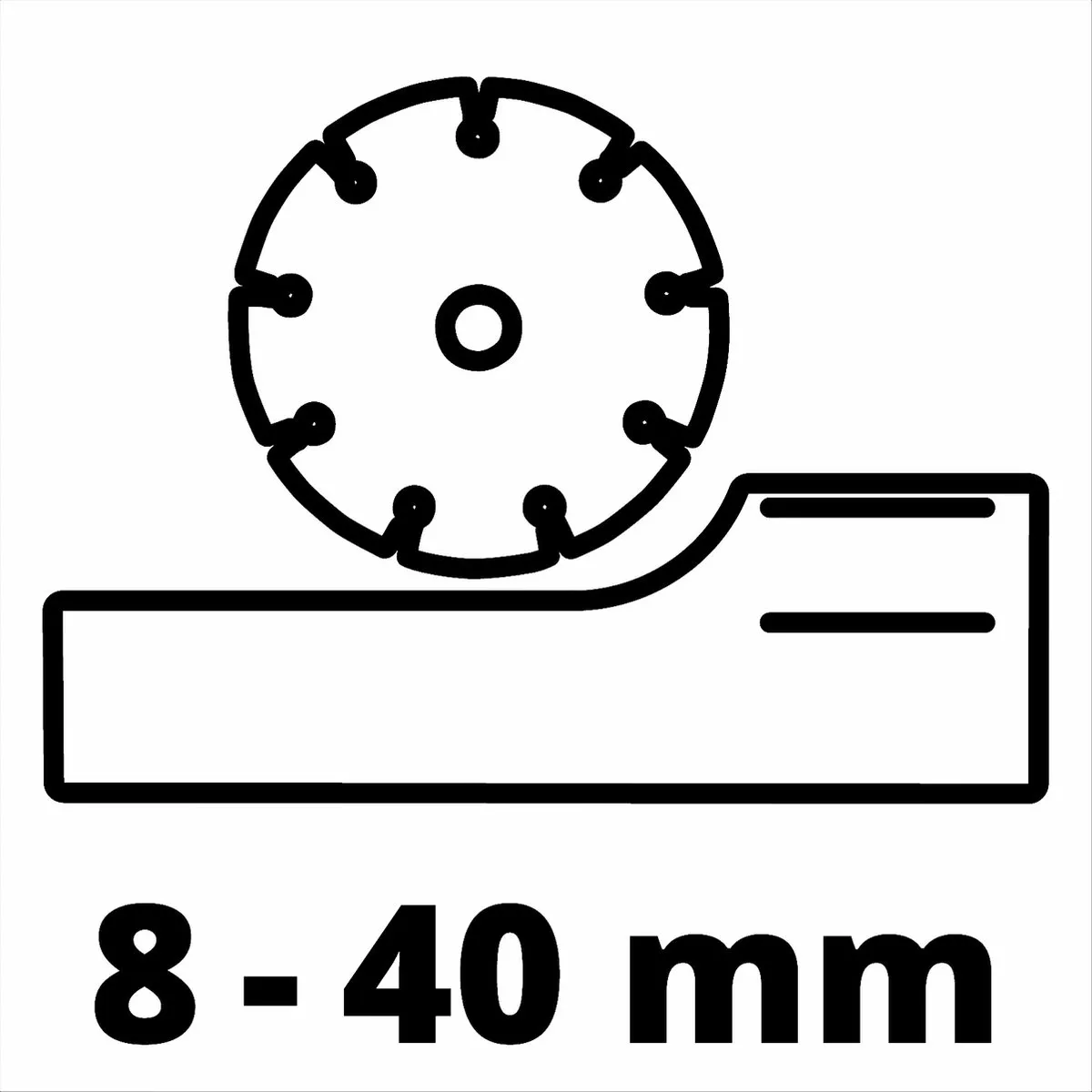 Einhell TE-MA 1700 Muurfrees - 1700W - Ø150mm - 4x Diamantslijpschijven - Rood - afbeelding 6 van 6