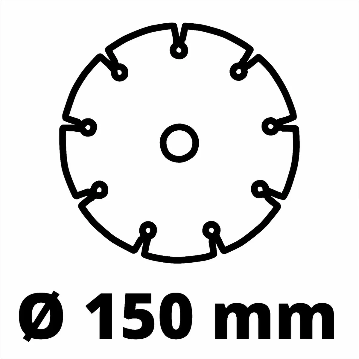 Einhell TE-MA 1700 Muurfrees - 1700W - Ø150mm - 4x Diamantslijpschijven - Rood