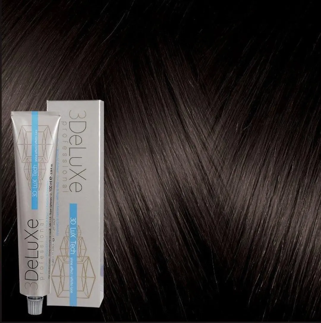 3Deluxe Haarverf Cream 4.12 Zwart - 100ml