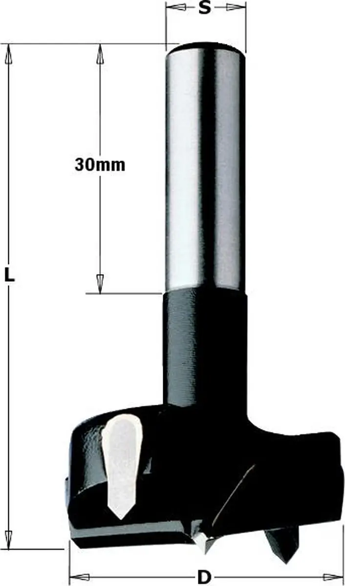 CMT Cilinderkopboor Ø30mm - Hout - 1 Stuk