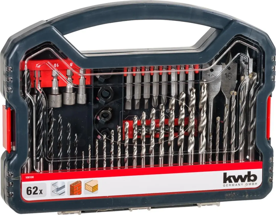 KWB 109106 Bitset 62-delig - Boormachine