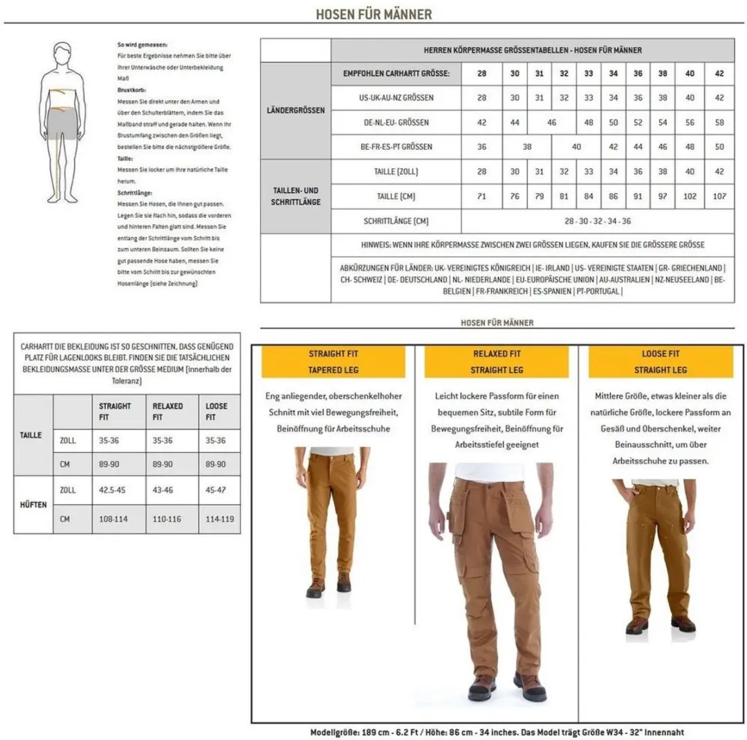 Carhartt Relaxed Joggingbroek 106594 - L - Zwart