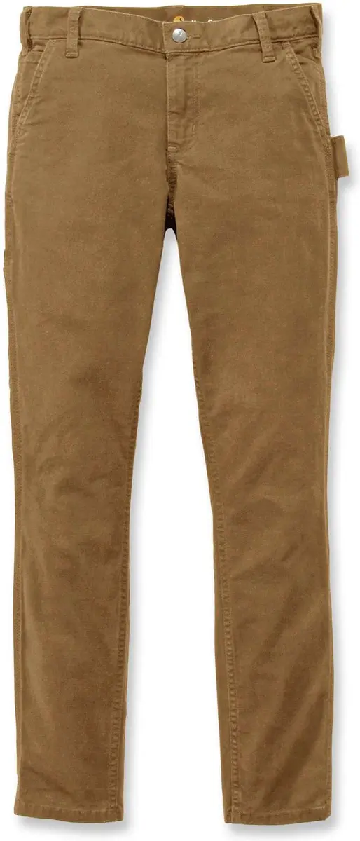 Carhartt Crawford Pant Dames Slim-Fit Yukon - Maat 8 - Bruin