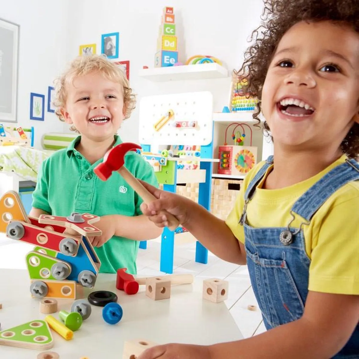 Hape Houten Constructie Set Groot - Veelkleurig