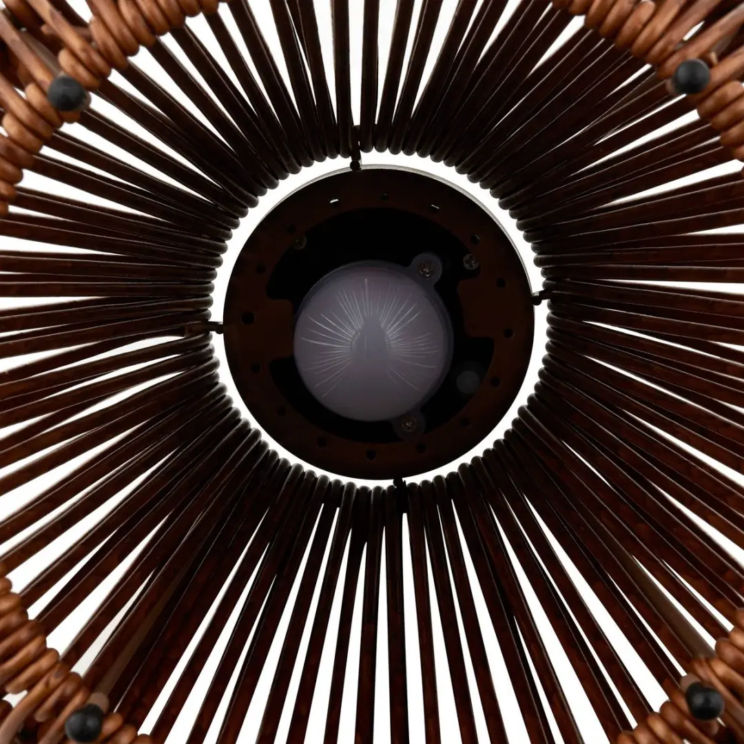 Lindby Solar Buitenverlichting Rotan - 1 Lichtpunt - 27cm