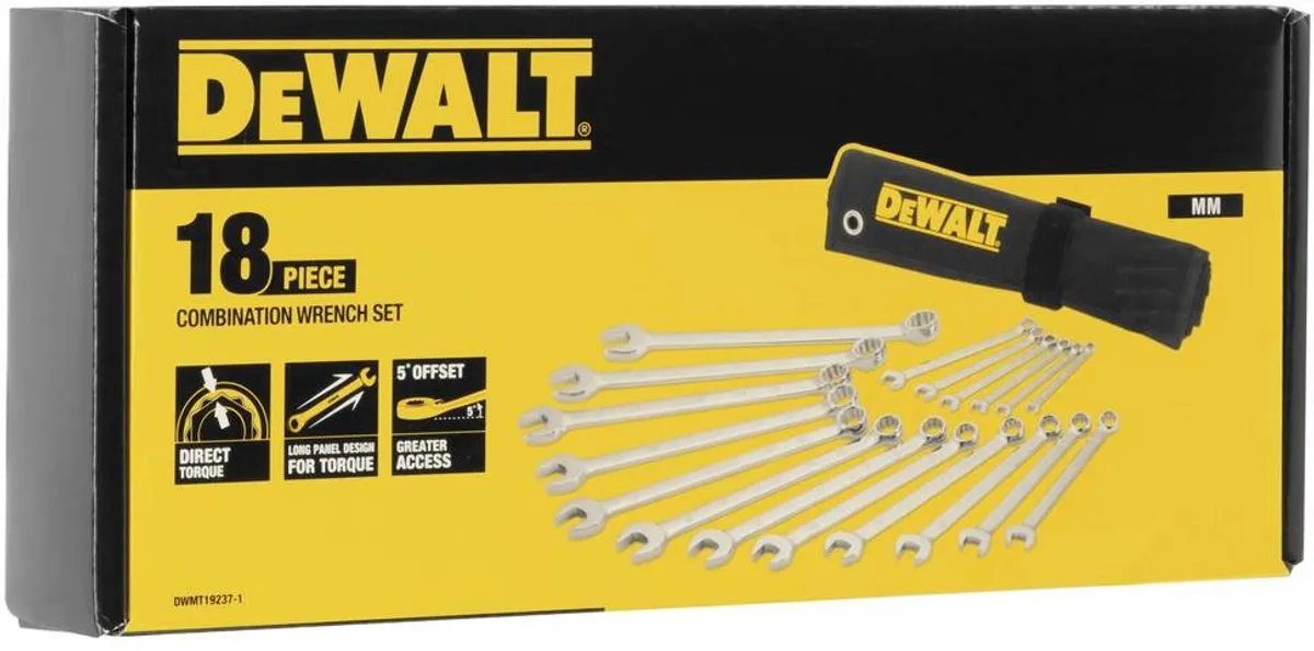 DeWalt DWMT19237-1 Ring-Steeksleutelset 18-delig 7-24mm
