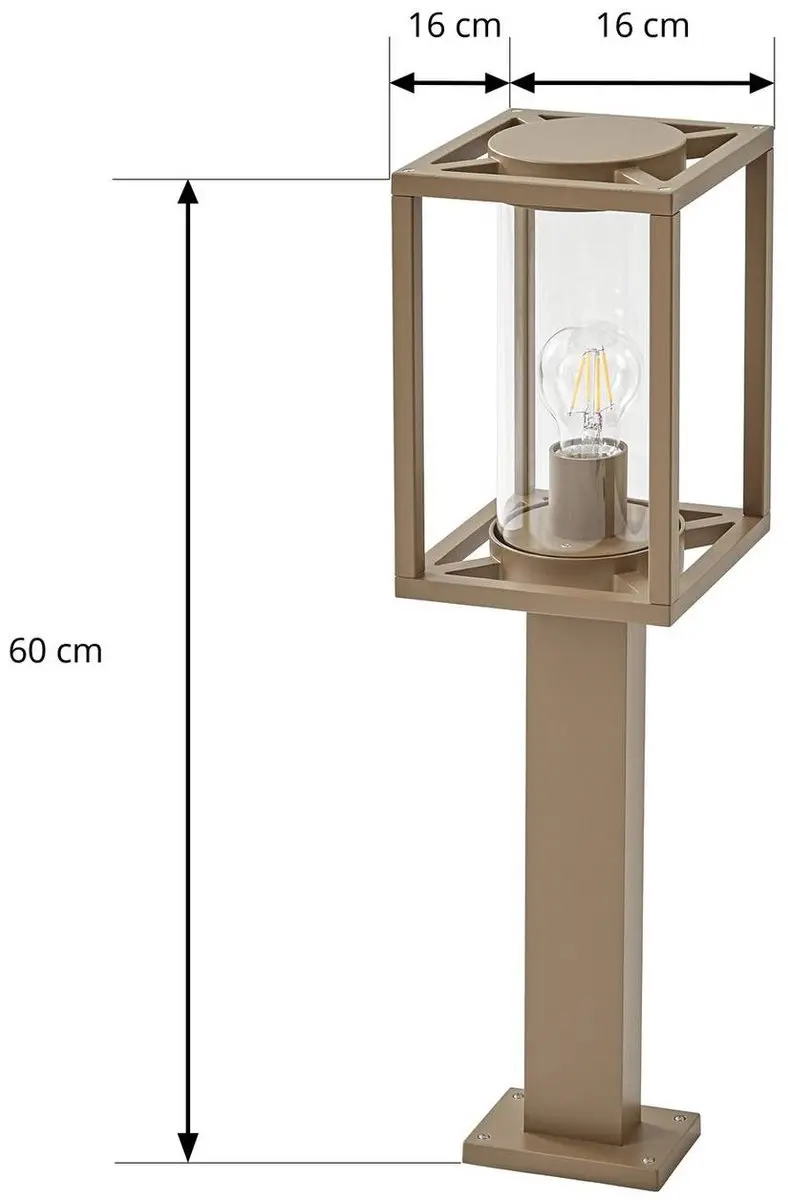 Lucande Tuinpadverlichting E27 - 15W - Bruin