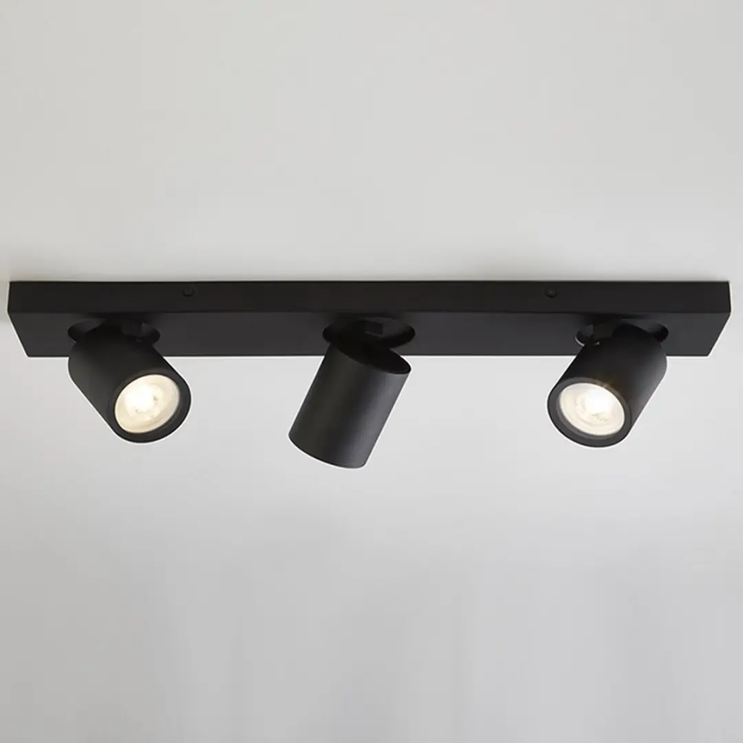 Searchlight Selena Opbouwspots GU10 3-delig - Zwart Metaal