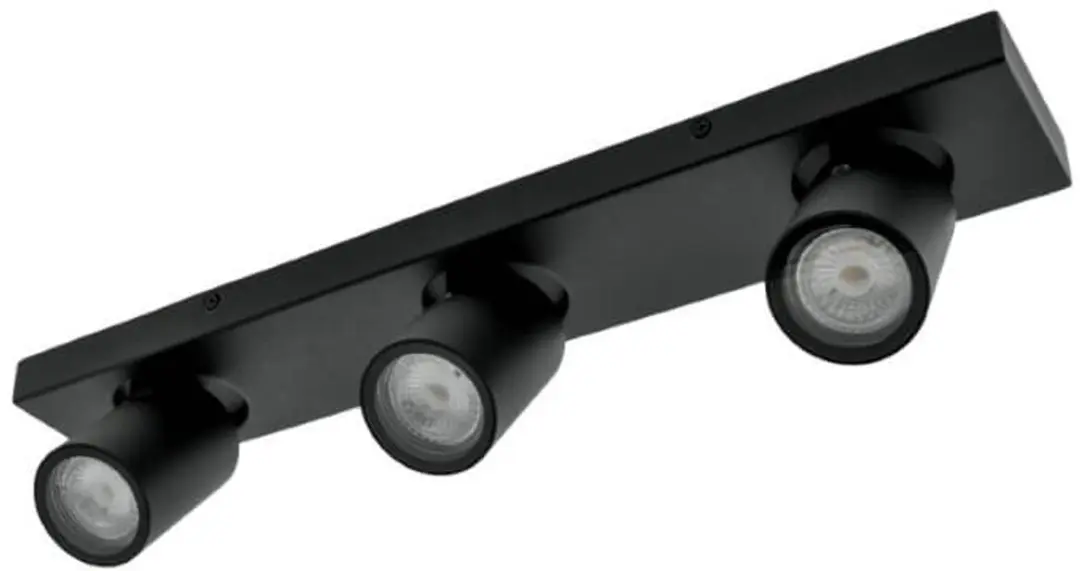 Searchlight Selena Opbouwspots GU10 3-delig - Zwart Metaal
